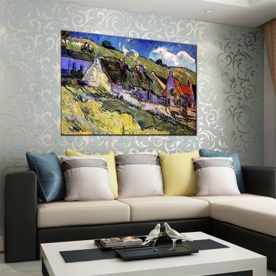 Factory Direct Sales Landscape Oil Painting Style Customizable Size Customizable Abstract Style Novel Various Decorative Paintings