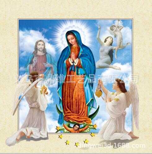 厂家直销生产定制 高清PET 3D 5D立体画批发 三维立体画现货 耶稣