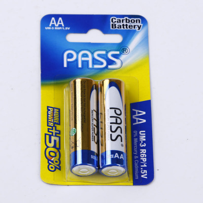 PASS no. 5 battery AA battery carbon battery 2 CARDS