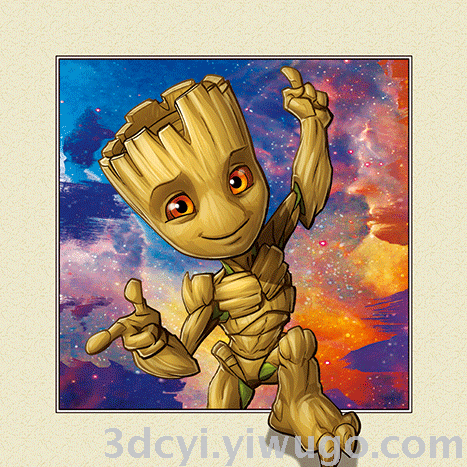 Direct 3D 5D 3D drawing of iron man, spiderman, captain hulk and marvel characters Adornmentpicture