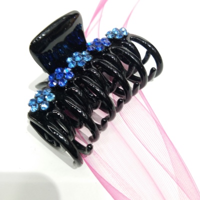 New type square sticky flower set crystal drill claw clip environmental protection continues to feed headpiece