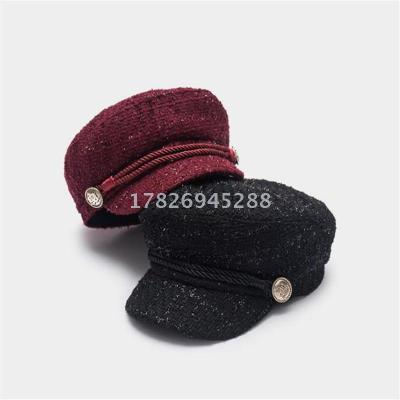 Fall student trend pumpkin hats British checked berets sold on aliexpress amazon