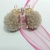 The new cherry transparent color viscose plush claw clip environmental protection continuous material hewn