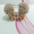 The new cherry transparent color viscose plush claw clip environmental protection continuous material hewn