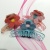 New viscose wool flannel transparent color claw clip environmental protection continues to material popular jewelry