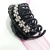 The new style sticky flower inlaid pearl claw clip environmental protection continues to material popular heif