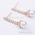 One-Word Diamond Irregular Pearl Earrings 2019 New Pearl Shell Beads Fashion Earrings Long