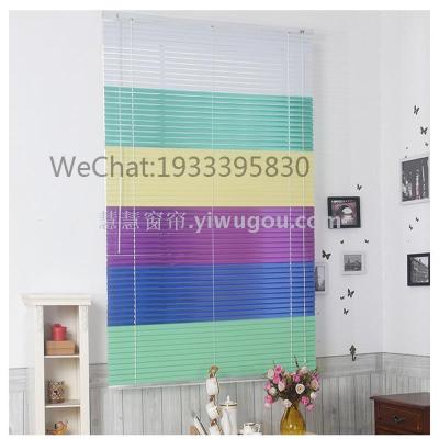 Blinds Blinds Shades of Aluminum Alloy Office Building Universal Hook Venetian Blind Sun-Proof Drawstring Louver