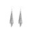 Personalized Square Sequined Earrings Women's Long Tassel Simple Ear Clip High Profile Fashion Korean Online Influencer Earrings