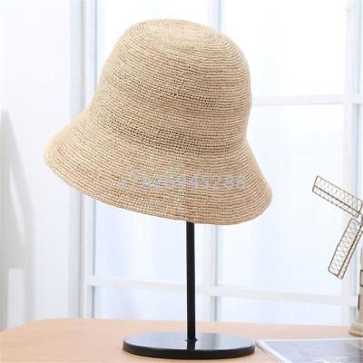 Lafite bucket hat lady summer outdoor simple sun hat fisherman hat straw beach hat