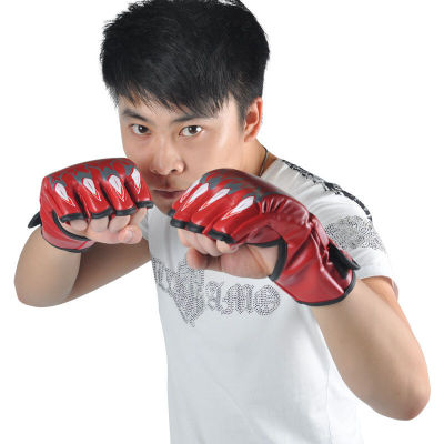 Half finger boxing gloves for martial arts Sanda Gloves Fitness Supplies Sports Goods