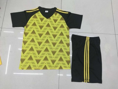 Football suit men customized jersey women's short-sleeve printed team uniform children's game training uniform football