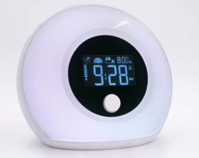 1 bluetooth speaker dazzle color wake up light clock alarm clock multi-function bedside lamp sleep lamp indoor sound