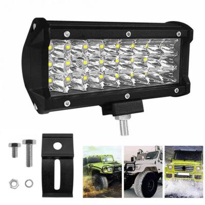 72W LED Work Light 3 Rows Led Strip Light 7-Inch Car Light Vehicle Working Light Modified off-Road Vehicle Light