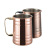 Stainless Steel Copper-Plated Barrel-Shaped Beer Steins Beer Cup Wine Set Restaurant Hotel Household Maca Cup Marca Cup