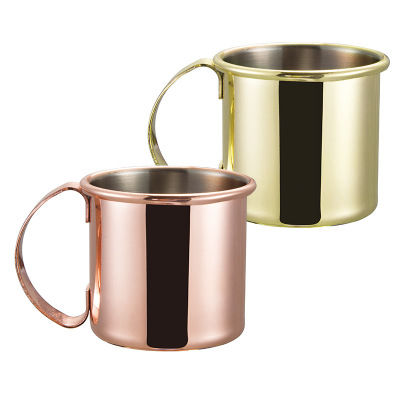 Mini Mug Cocktail Glass 60ml Shot Glass Electroplated Copper Cup Stainless Steel Cup