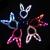 New metal luminous rabbit ears headband led headband headband flashing headband scenic spot concert activities wholesale