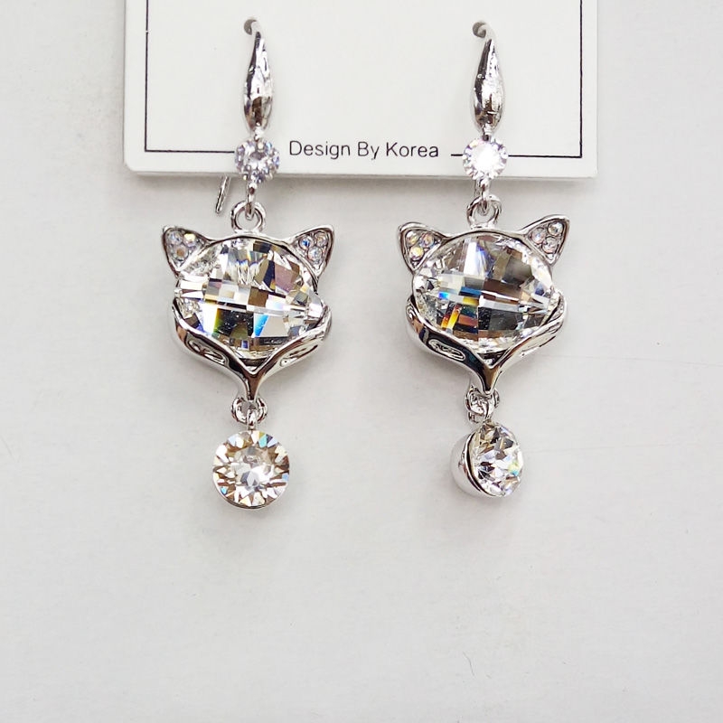 奥地利进口水晶925耳环925银针耳环耳钉施华洛世奇水晶