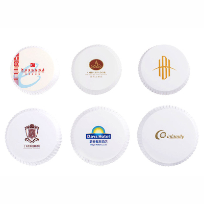 Printed Cup Cover Hotel Supplies for Glass Hotel Paper Glass Cover 