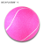 8 inch inflatable tennis ball, signature tennis ball, blue, pink