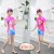 Children's swimsuit girl's one-piece swimsuit baby's cute swimsuit Chinese cartoon one-piece swimsuit for children