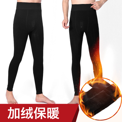Winter new product 450g thick and velvet men leggings warm breathable cotton leggings manufacturers direct wholesale