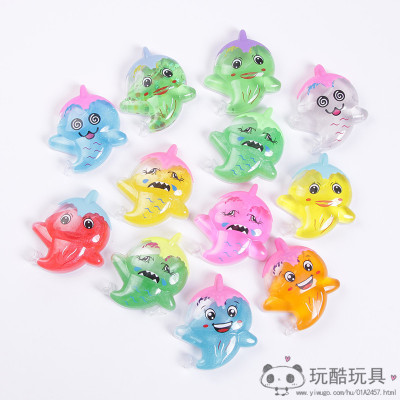 Crystal clay foam chloroprene transparent, safe, non-toxic children's toy toy silly whale model snot