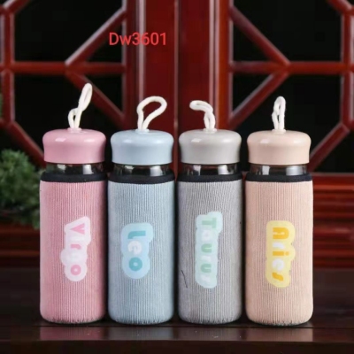 New corduroy glass bottles can be customized logo