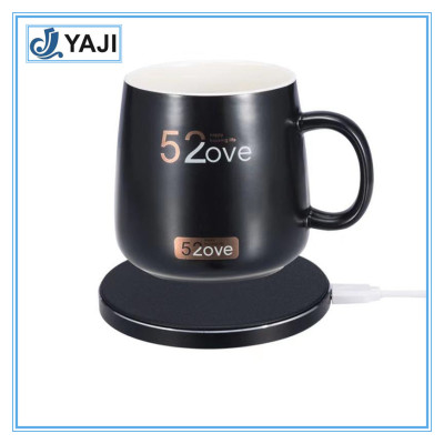 Innovative mobile phone wireless charger with new smart wireless charger for warm cup with 55 degree heating coaster