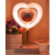 LED Table Lamp Photo Frame Storage Beauty Lamp Bedside Small Night Lamp Peach Heart Moon Dream Romantic Birthday Gift