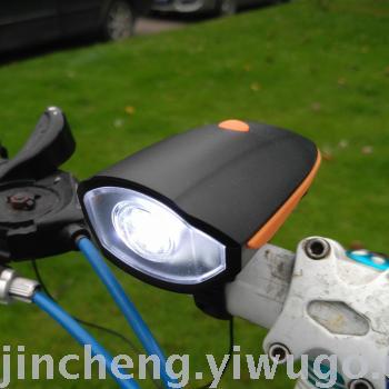 Bicycle Horn Headlight + Horn Electronic Horn Bell Bicycle Light