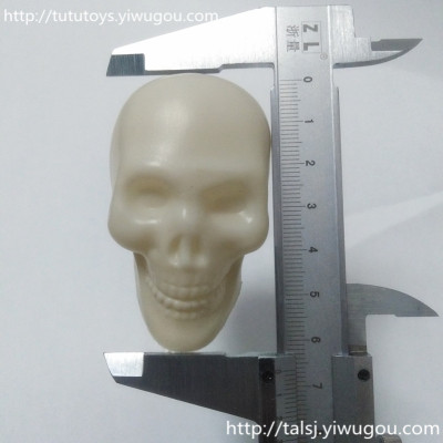 White kid head plastic hollow skull Halloween accessories plastic blow molded skull