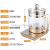 Multi-function health pot 1.8L thickened glass automatic split health pot electric kettle flower teapot gift wholesale