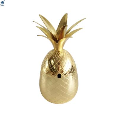 700ml Stainless Steel Pineapple Cup Cocktail Glass Stainless Steel Copper Plated Cup Stainless Steel Electroplating Cup Wine Set