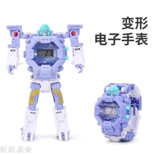 EBay Children‘s Cartoon Electronic Watch Transformation Robot Educational Watch Ultraman Creative Gift Foreign Trade Hot Sale