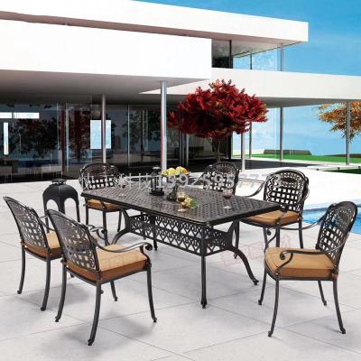 Manufacturers direct casting aluminum table and chair outdoor table and chair