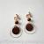 Hand made the original Qingdao ornaments wood log geometric asymmetric earrings style diverse wooden female earrings