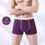 Thickened solid-color cotton men's boxer briefs and fat winter men's shorts cotton breathable men's briefs