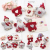 Qiushuo Original Children's DIY Ornament Accessories Cartoon Wool Felt Santa Claus Hair Band/Clip Handmade