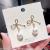 Bowknot pearl earring Korea east door new-style temperament eardrop contracted joker individual character earring female tide