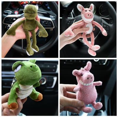 Doll Long Legs Frog Keychain Men and Women Cute Automobile Hanging Ornament Stuffed Toy Ins Bag Ornaments Small Gift