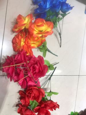 7 first rose simulation flower decoration flower arrangement flower living room artificial flowers