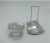Stainless steel pot cover is worn cover spoon is worn kitchen place content is worn take asphalt pan
