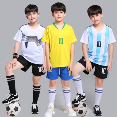 World Cup children's national team football uniform plate print number customized manufacturers direct sales