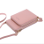 The new Korean vertical joker high capacity mobile phone shoulder bag PU solid color cross-body mobile phone bag