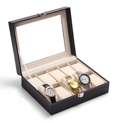 Qiyun 10-Bit Watch Box Watch Storage Box Watch Box Watch Box Casket Jewel Box Watch Display Box Exquisite Lock