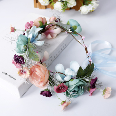 Bridal of new fund, a bowknot flower wreath gets I sweet hair is acted the role of sen fasten flower fairy hair band flower child bridesmaid is acted the role of