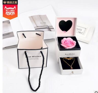 Double-Layer Jewelry Box Flower Box Lipstick Gift Box Gift Rose Box Birthday Necklace Box Soap Flower Gift Box