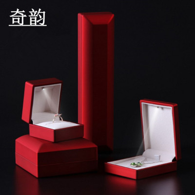 Creative LED with light jewelry box proposal ring box locket jewelry box wholesale gift Jewelry box