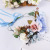 Garland hair band blue cloth hair band European and American flower bridal headdress bridal flower beach head band